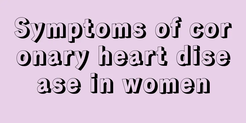 Symptoms of coronary heart disease in women