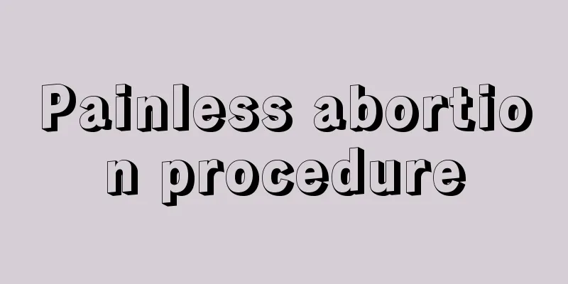 Painless abortion procedure