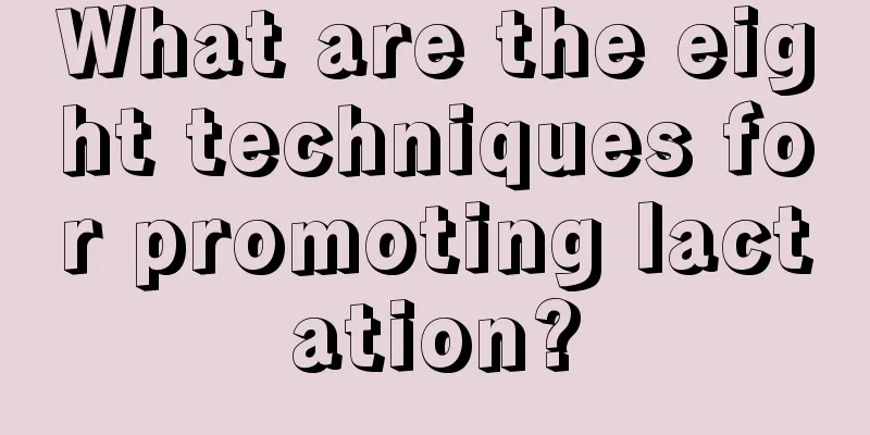 What are the eight techniques for promoting lactation?