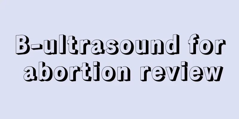 B-ultrasound for abortion review