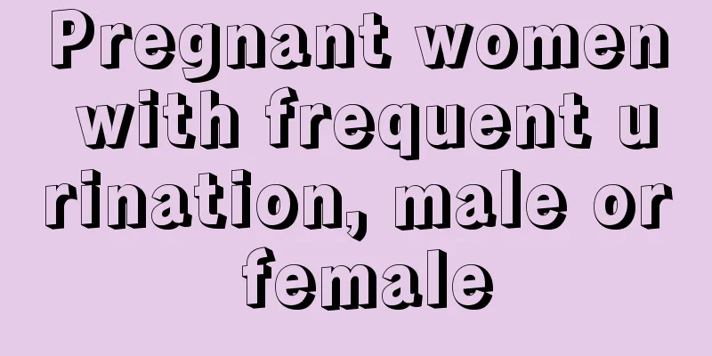 Pregnant women with frequent urination, male or female