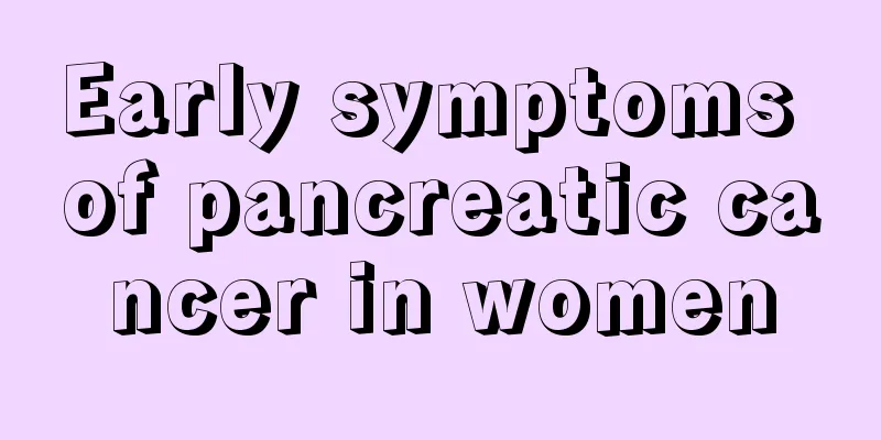 Early symptoms of pancreatic cancer in women