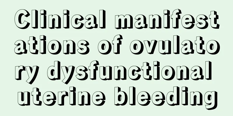 Clinical manifestations of ovulatory dysfunctional uterine bleeding