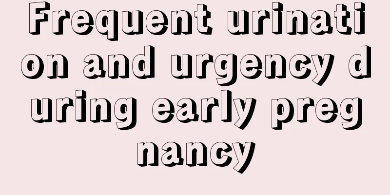 Frequent urination and urgency during early pregnancy