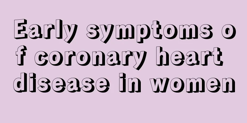 Early symptoms of coronary heart disease in women