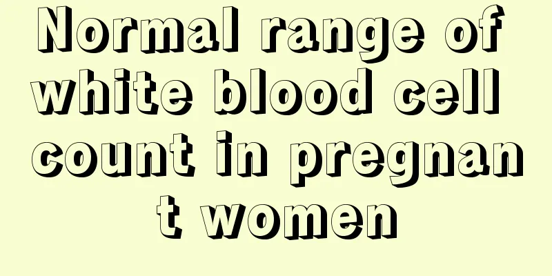 Normal range of white blood cell count in pregnant women