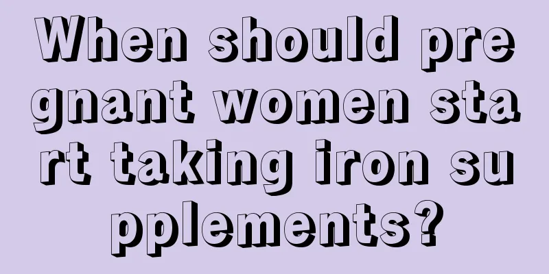 When should pregnant women start taking iron supplements?