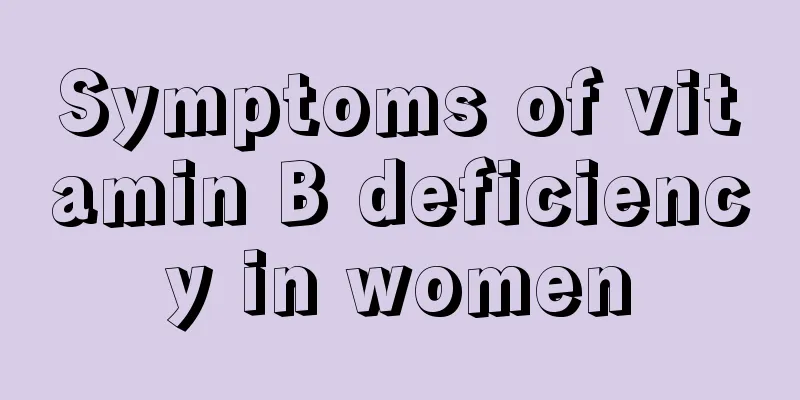 Symptoms of vitamin B deficiency in women