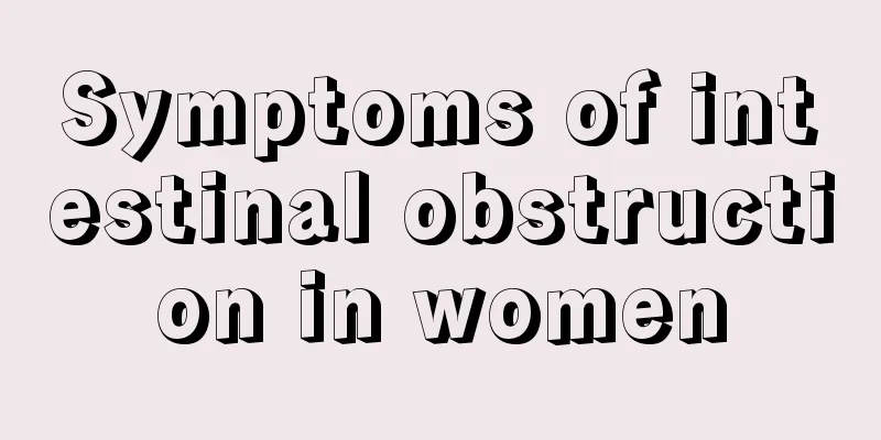 Symptoms of intestinal obstruction in women