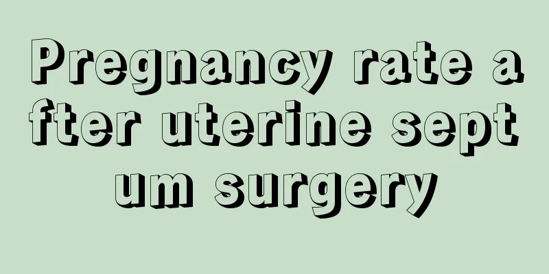 Pregnancy rate after uterine septum surgery