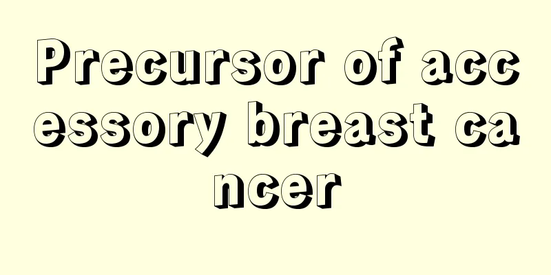 Precursor of accessory breast cancer