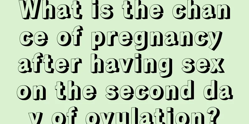 What is the chance of pregnancy after having sex on the second day of ovulation?