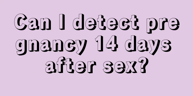 Can I detect pregnancy 14 days after sex?