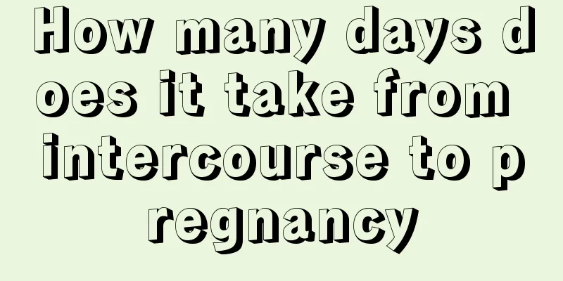 How many days does it take from intercourse to pregnancy