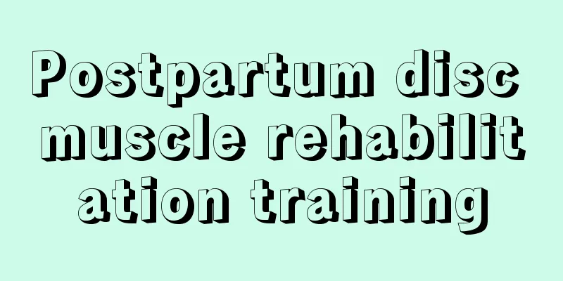 Postpartum disc muscle rehabilitation training