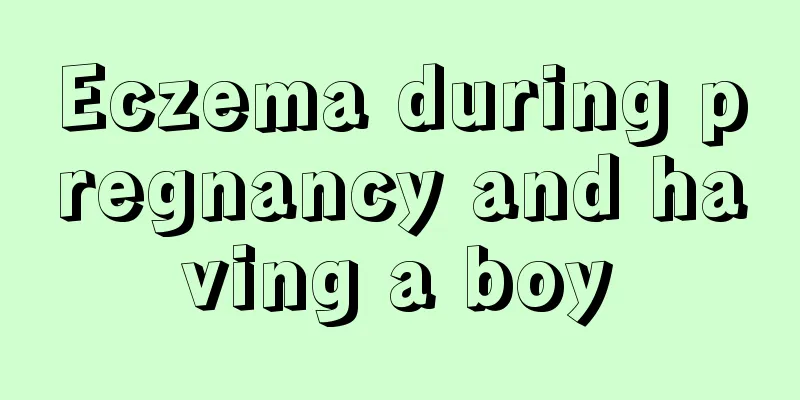 Eczema during pregnancy and having a boy