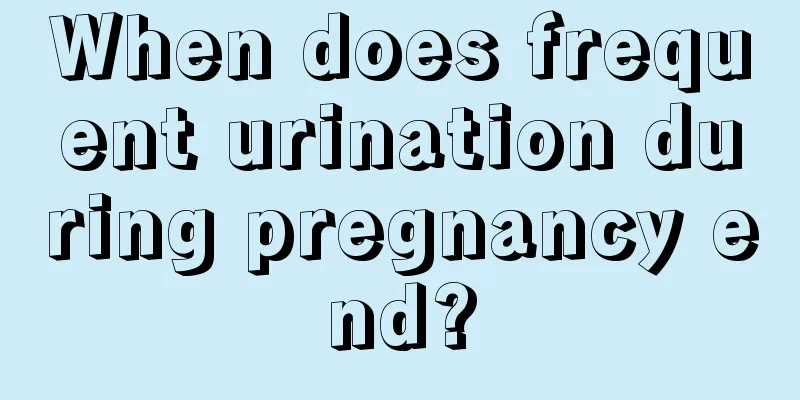 When does frequent urination during pregnancy end?