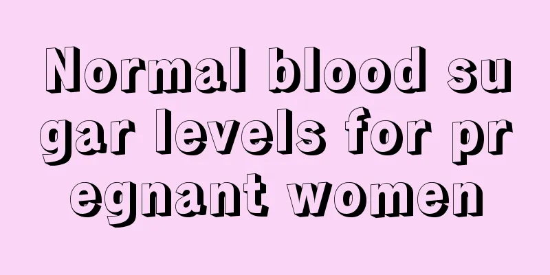 Normal blood sugar levels for pregnant women