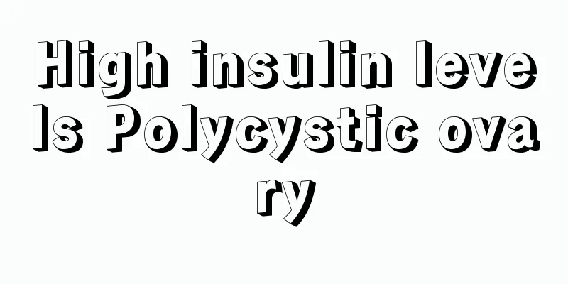 High insulin levels Polycystic ovary