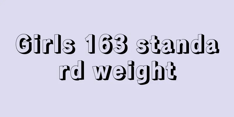 Girls 163 standard weight