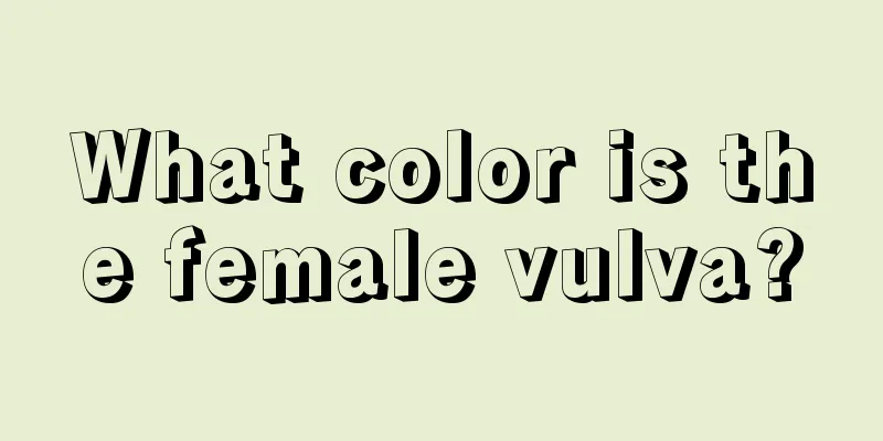 What color is the female vulva?