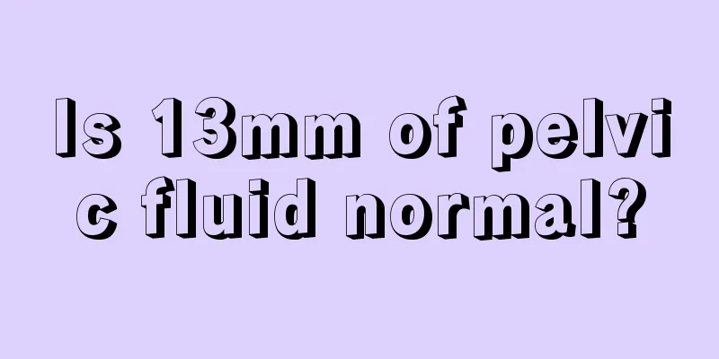 Is 13mm of pelvic fluid normal?