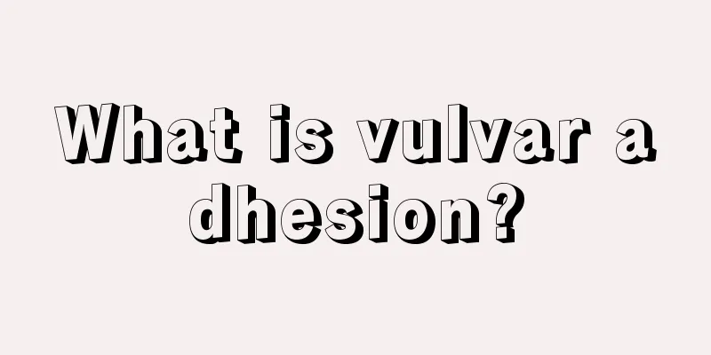 What is vulvar adhesion?