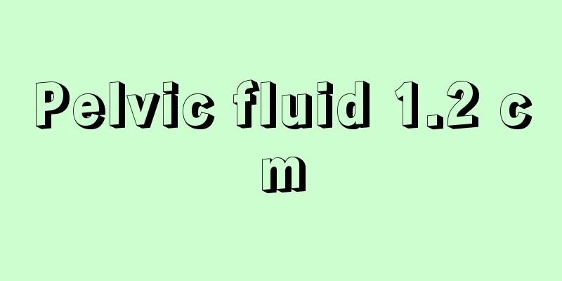 Pelvic fluid 1.2 cm