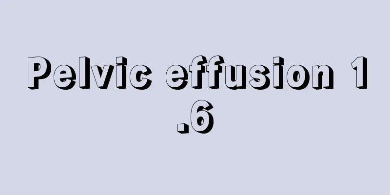 Pelvic effusion 1.6