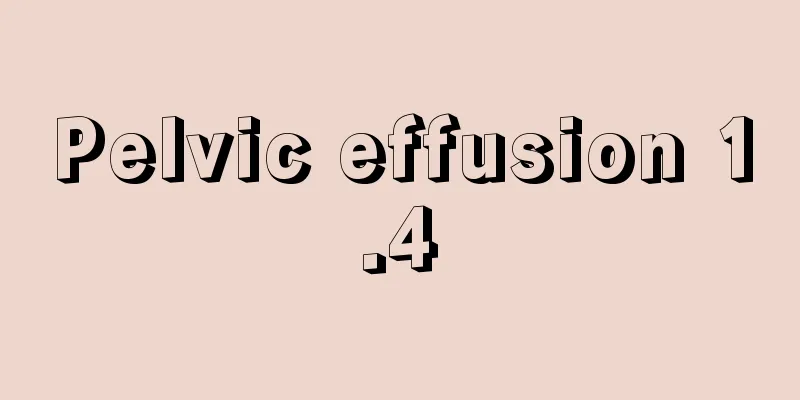 Pelvic effusion 1.4