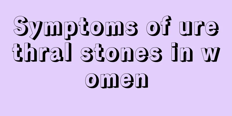 Symptoms of urethral stones in women