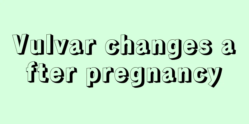 Vulvar changes after pregnancy