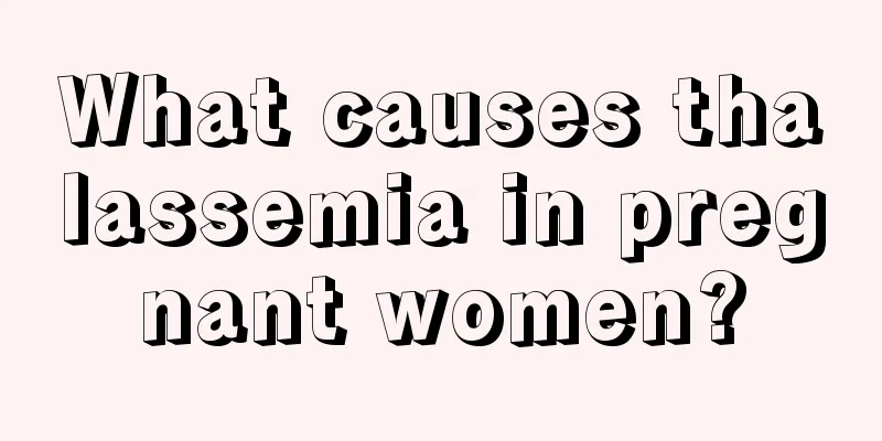 What causes thalassemia in pregnant women?