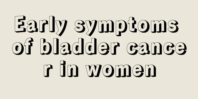 Early symptoms of bladder cancer in women