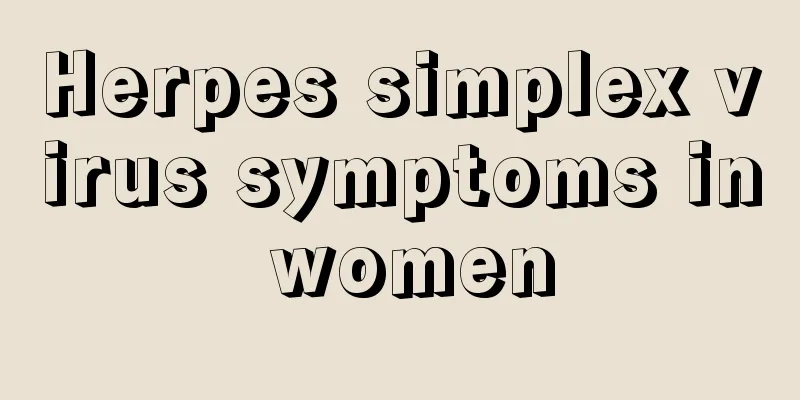 Herpes simplex virus symptoms in women