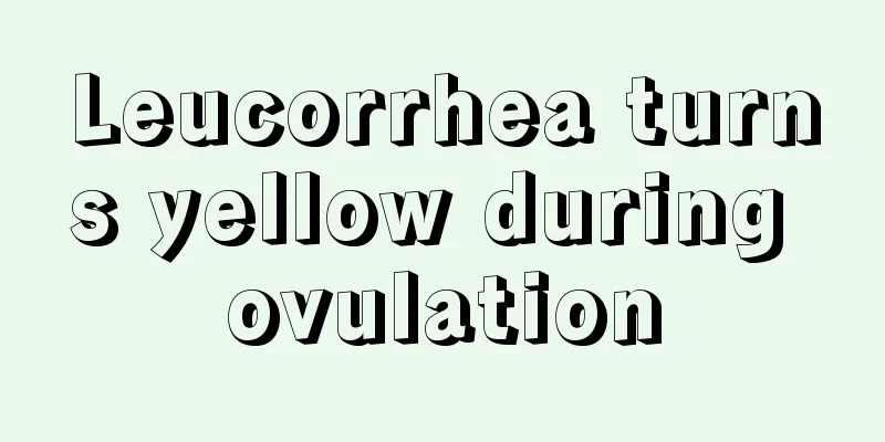 Leucorrhea turns yellow during ovulation