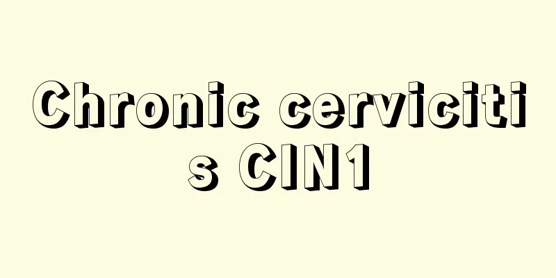 Chronic cervicitis CIN1