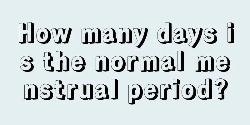 How many days is the normal menstrual period?