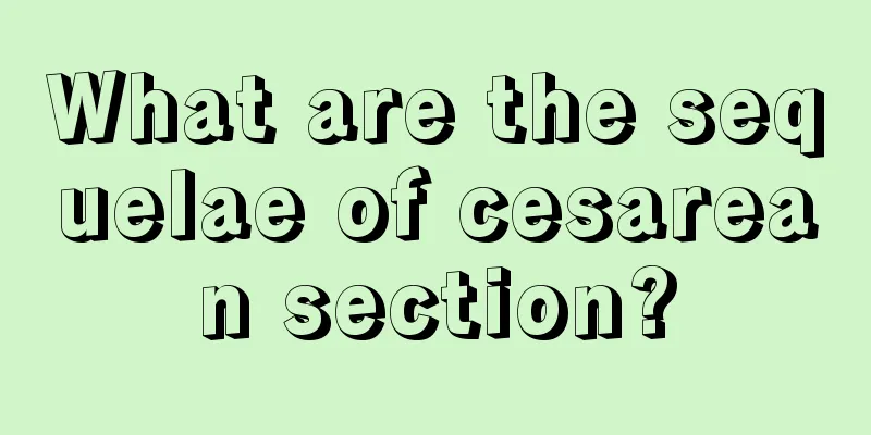 What are the sequelae of cesarean section?