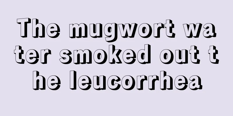 The mugwort water smoked out the leucorrhea