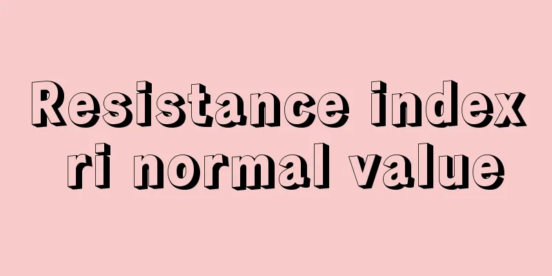 Resistance index ri normal value