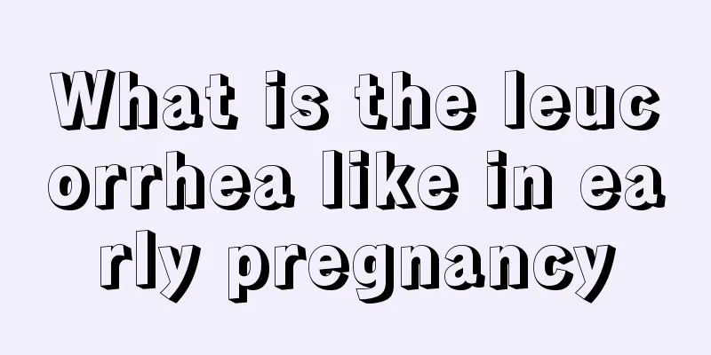 What is the leucorrhea like in early pregnancy