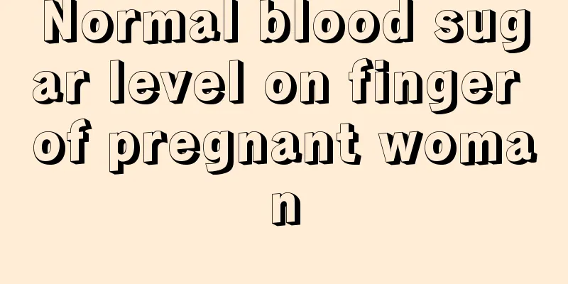 Normal blood sugar level on finger of pregnant woman