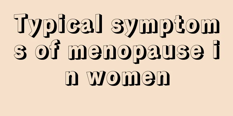 Typical symptoms of menopause in women