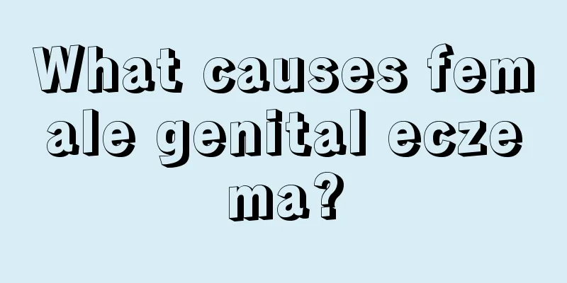 What causes female genital eczema?