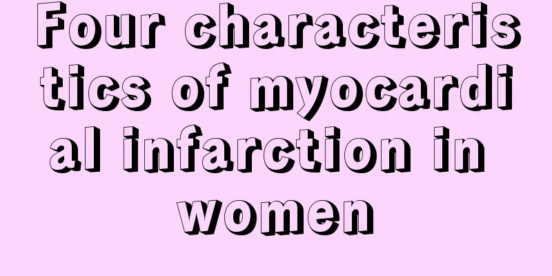 Four characteristics of myocardial infarction in women