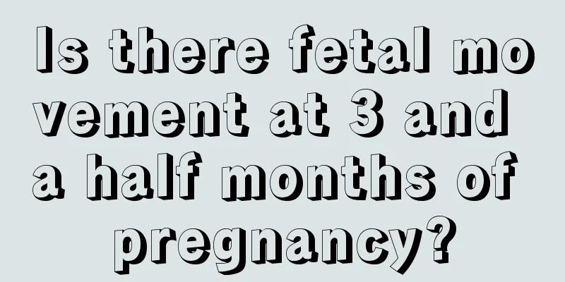 Is there fetal movement at 3 and a half months of pregnancy?