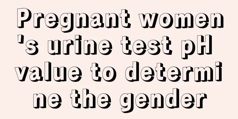 Pregnant women's urine test pH value to determine the gender