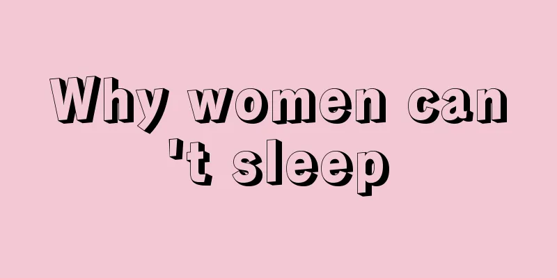 Why women can't sleep