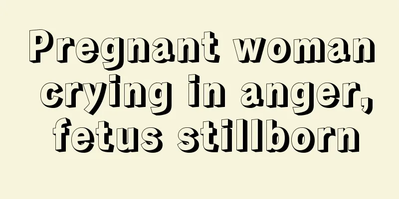 Pregnant woman crying in anger, fetus stillborn